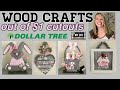 Dollar Tree Wood Crafts | Dollar Tree DIY | Spring decor | Farmhouse decor | SO CUTE!!