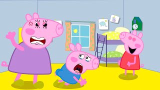 Oh No! George Hits Peppa! 😮 | Peppa Pig Funny Animation