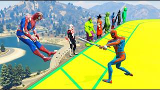 GTA 5- THAT WAS BRUTAL! SPIDER-MAN WITH A BASEBALL BAT vs SUPERHEROES! (Euphoria Physics) #42 screenshot 4