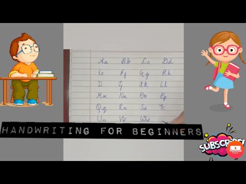 How to write alphabets for beginners - YouTube