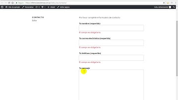 Como crear un formulario de contacto con Antispam de Recaptcha en Wordpress