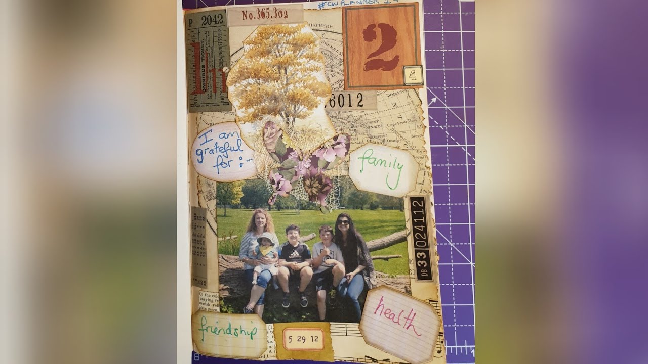 Margarete Miller's 52 week collage challenge episode 24 #cwplanner24 ...