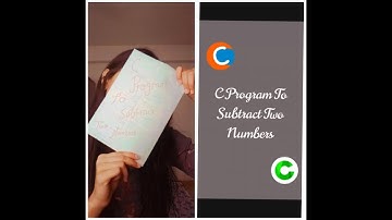 C program to subtract two numbers  | subtract two numbers in C |  program for subtraction of two num