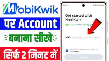 Mobikwik account kaise banaye | how to create mobikwik account
