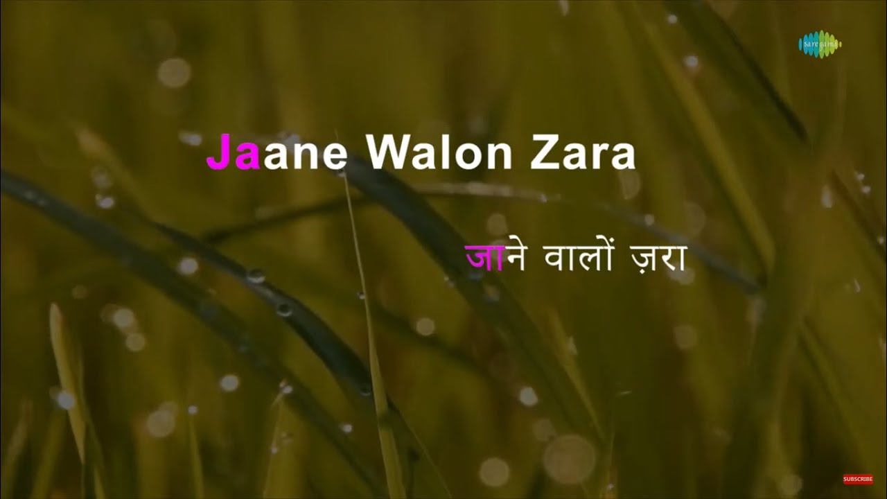Janewalo Zara Mudke Dekho | karaoke song with lyrics | Dosti | Mohammed Rafi | Laxmikant-Pyarelal