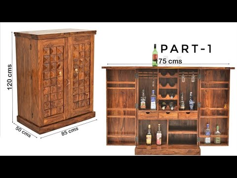 Unique Mini Wooden Bar Design 2021 ( Part 1 )|| Bar Cabinet Design For Flats || Airawat