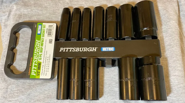 Harbor Freight Pittsburgh Metric 1/2” Drive 13PC Deep Impact Socket Set