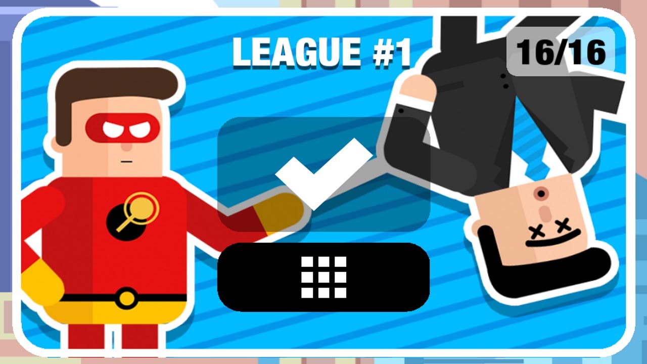 The Superhero League 2 LEAGUE #1 Level 1-16 Walkthrough 3 Stars
