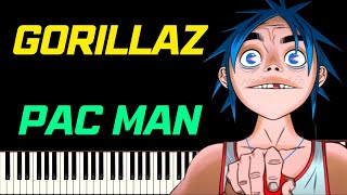 GORILLAZ - PAC MAN FEAT. SCHOOLBOY Q | PIANO TUTORIEL