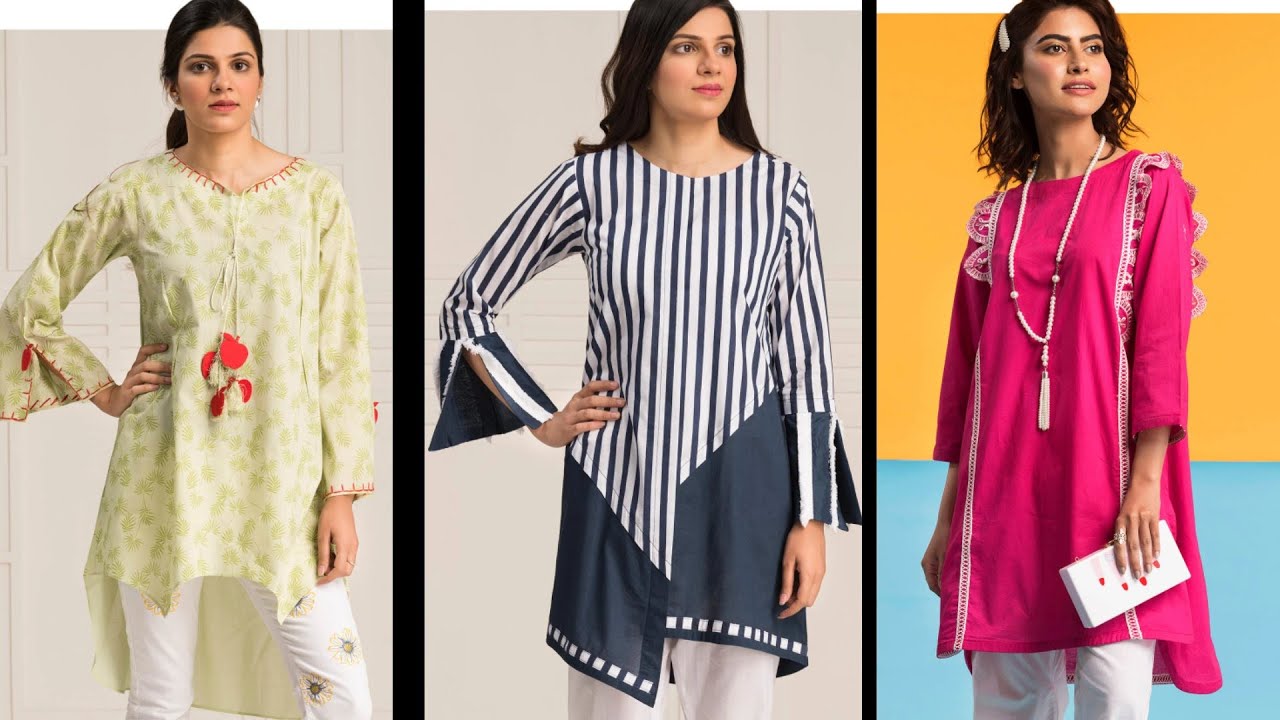 Ladies Shirts Design | Kurti Styles For Girls | Latest Kurti Collection ...