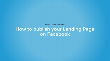 Create a Facebook Tab in minutes with Lander