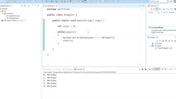 for ve while döngü komutları (Java Programlama Dili)