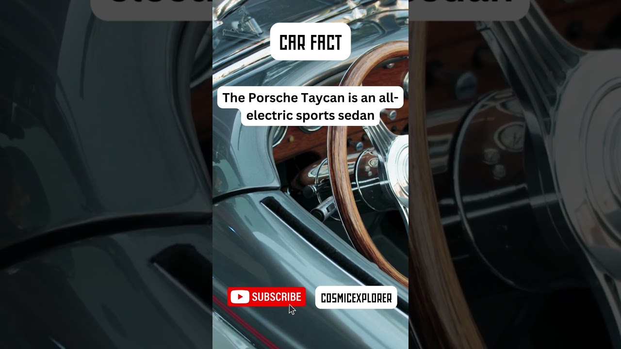 The Porsche Taycan is an all electric sports sedan 