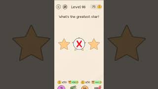 Braindom Level 98 what's the greatest star. screenshot 3