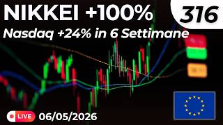 Nikkei a  100% in 12 mesi! Nasdaq da urlo - Ep. 316 Trading & Mercati Europa