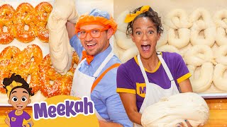 blippi and meekahs pretzel party educational videos for kids blippi and meekah kids tv