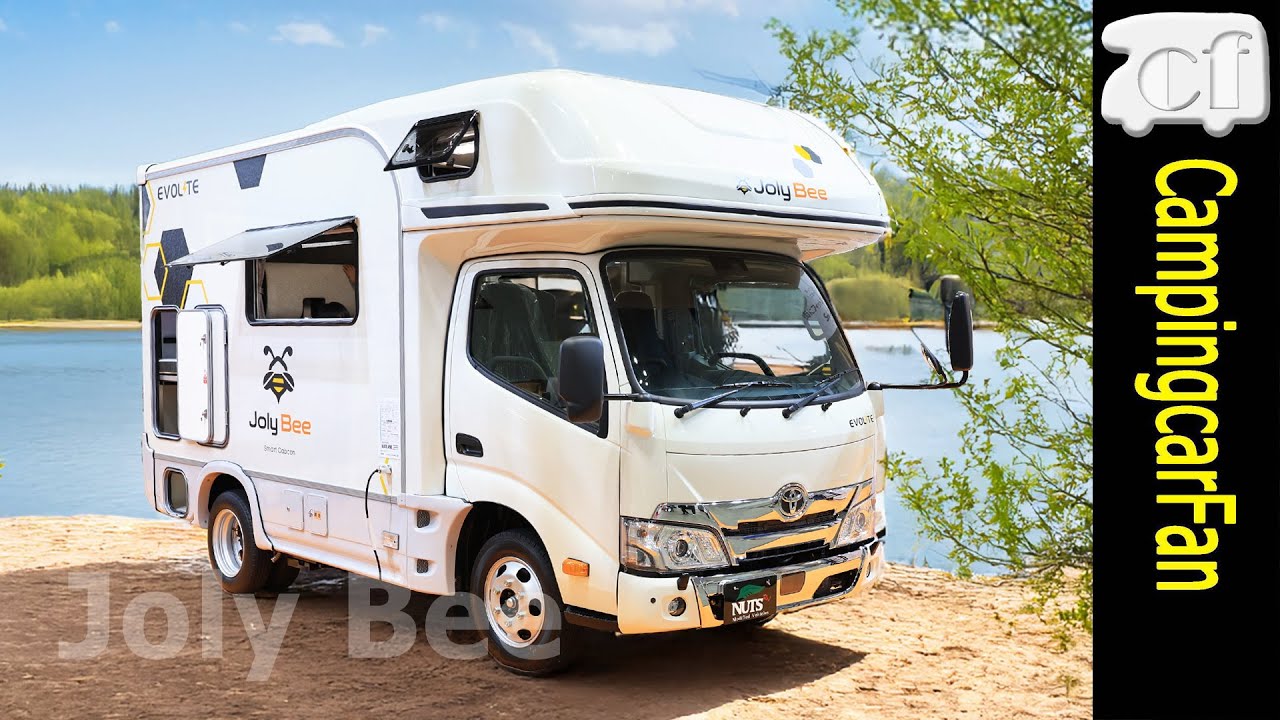 【ジョリビー TypeY：ナッツRV】詳細レビューと他車情報：上下可変ベッドを持つショートカムロードキャブコンキャンピングカー