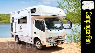 【ジョリビー TypeY：ナッツRV】詳細レビューと他車情報：上下可変ベッドを持つショートカムロードキャブコンキャンピングカー