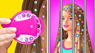 🚨BARBIE IS IN JAIL😱 HELP! Makeup Transformation 😍 Parenting Hacks and Gadgets by 123 GO! TRENDS