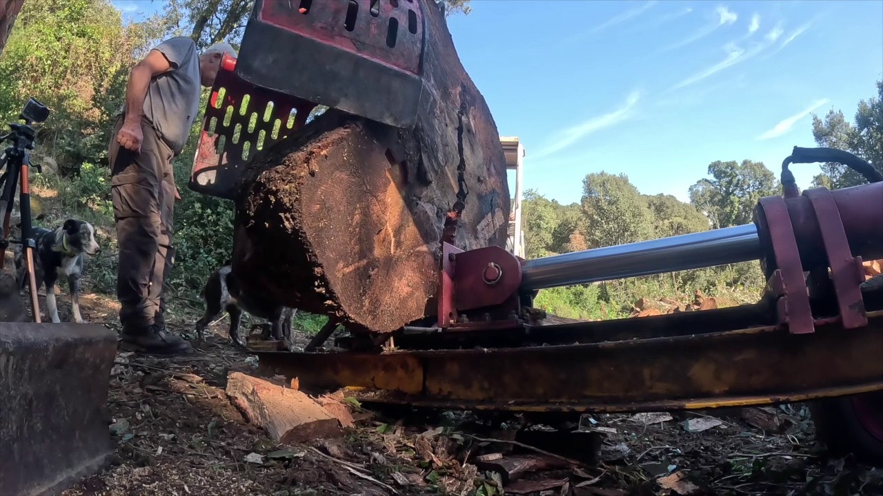Fabrication d'une fendeuse de bûche de 25 tonnes