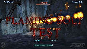 Fallout 4 - Crossbows Of The Commonwealth - Flaming Bolt Test (XB1)