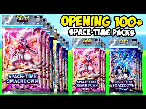 I OPENED 100+ NEW SPACE-TIME SMACKDOWN SET PACKS IN POKEMON POCKET!