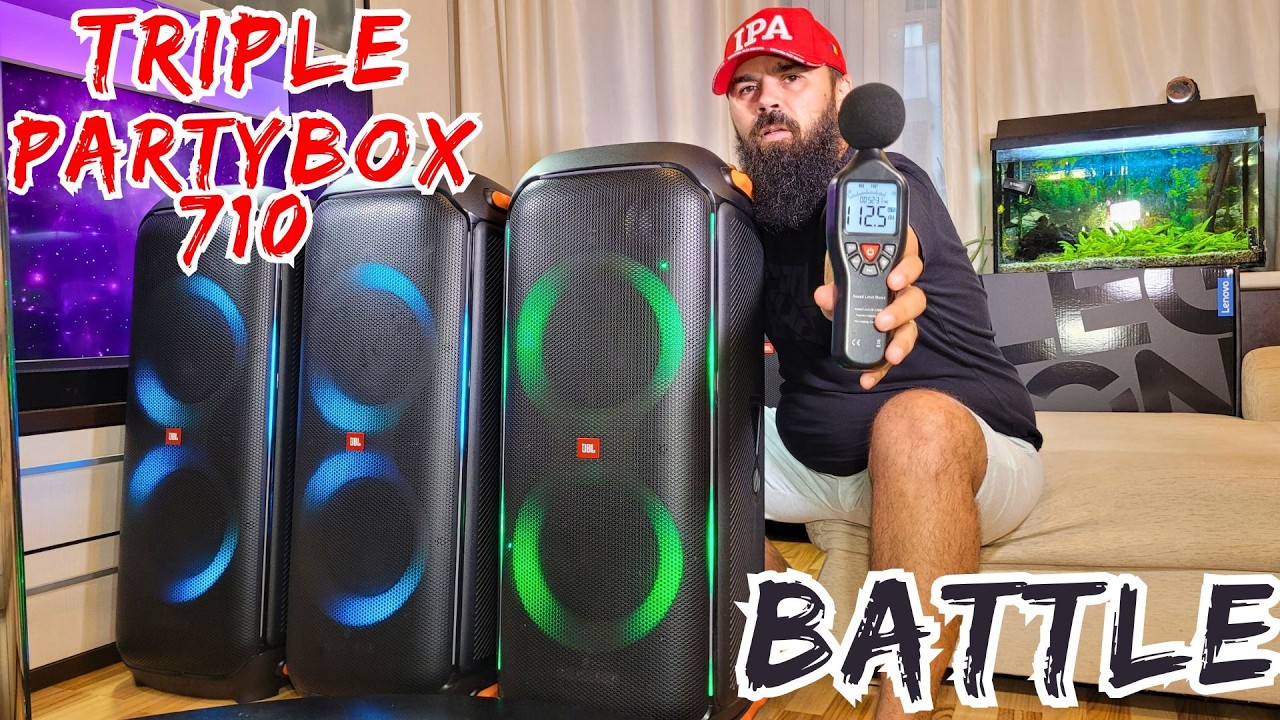 Decibel Showdown: JBL Partybox 710 Edition 1 vs 2 vs 3 - YouTube