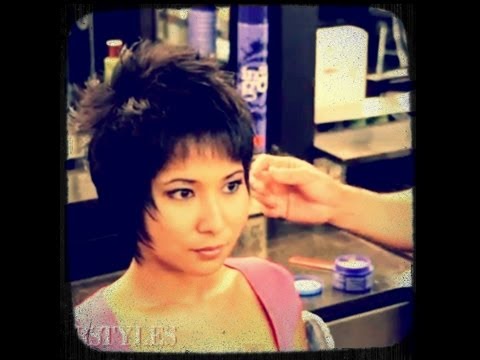 Reshape short hair, 3 scissor technique