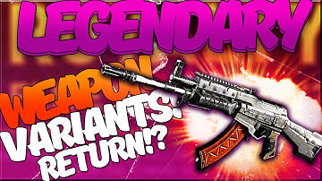 COD BO3: Are Weapon Variants RETURNING? - "Black Ops 3" (LEGENDARY, ROYALTY, ELiTE) Gun Variants