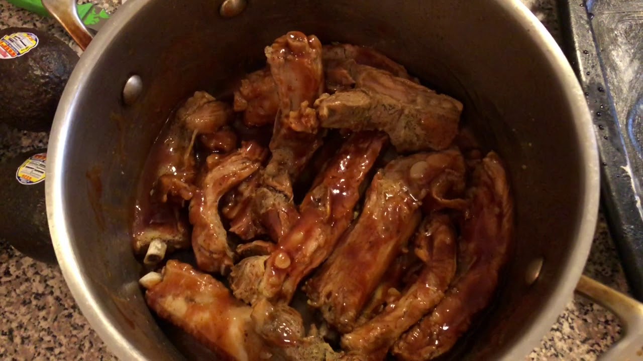 Super Bowl Sunday Menu BBQ Ribs Guy Fieri BBQ Sauce // Costillas De