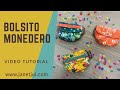 Como hacer un bolsito monedero + Patrón Gratis | Tutorial fácil