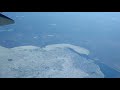 フライト動画：米国上空美しい氷河（カナダ国境辺り）Flight Movie - up in the sky USA and Canada border
