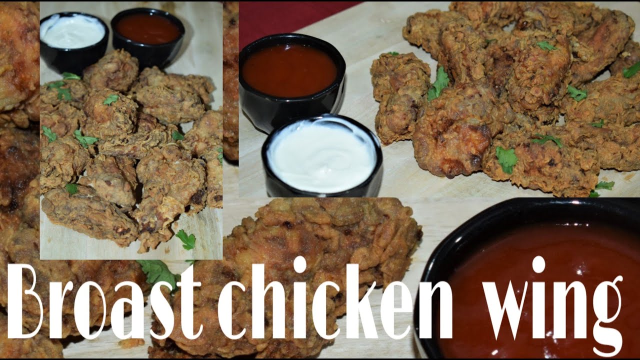 Broast Chicken Wings Recipe in Urdu & Hindi | How To Make Broast Chicken Wings By The Self Made