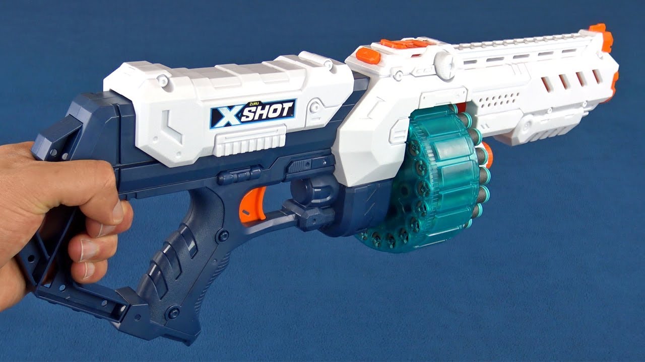 X Shot Zuru Nerf Gun- 6 shot Tested Works