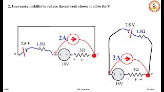 Source Shifting Example #circuitanalysis #electricalengineering