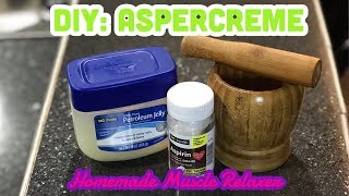 Aspercreme Tutorial ( very cheap & affordable)
