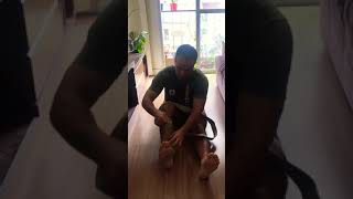 Alongamento isquiossurais + flexão de quadril ativa (hamstring stretch + hip flexion) #training