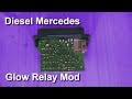 Mercedes glow plug relay indicator modification (Half brightness)