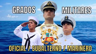 🎖Grados de la Marina del Perú⚓🇵🇪 - Jerarquía Militar Naval