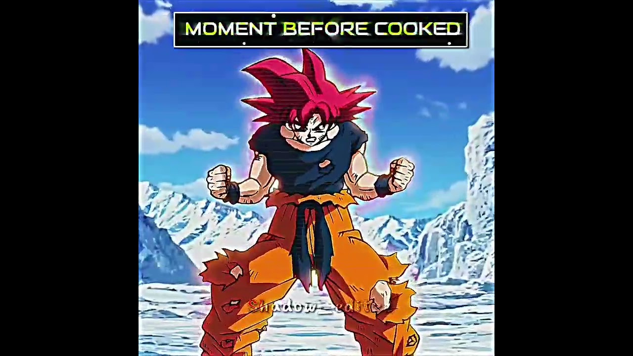 When Goku transform into ultra instinct 💀🥶| #dragonball #anime #edit