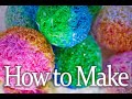 How to make crispy soap balls yourself. Tutorial. Christmas shining balls.