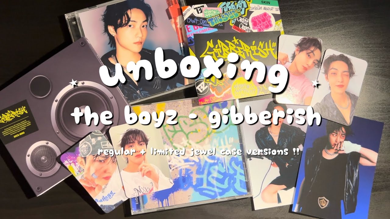the boyz gibberish album unboxing ⭑ regular + limited jewel case