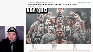 TRYING TO NAME EVERY NBA TEAMS STARTING 5 QUIZ