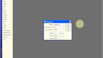 MIkrotik Router Ping Speed test tools