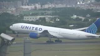 聯合航空 United Airlines 777-222/ER(N786UA) UA-852 桃園(TPE)→舊金山(SFO) takeoff