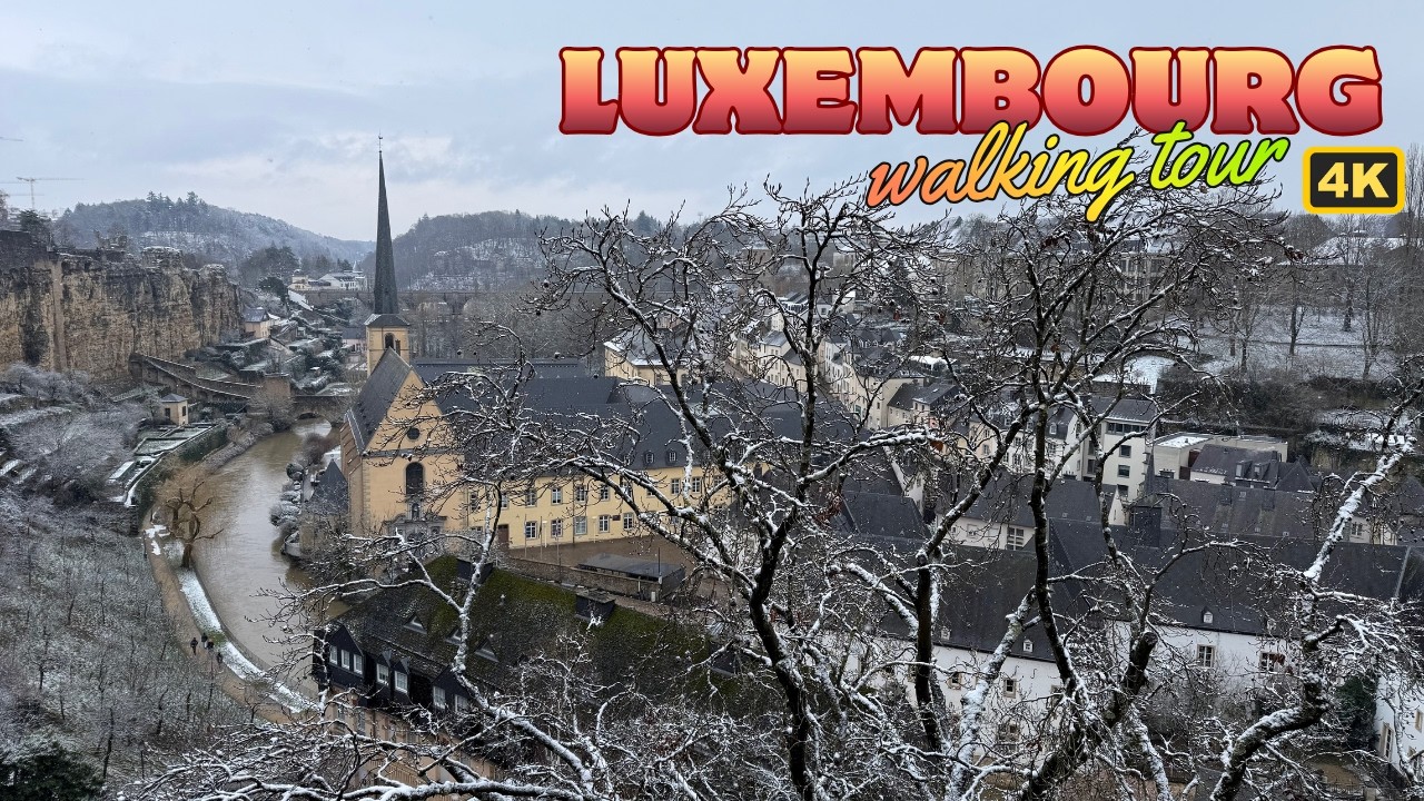 Luxembourg City Walking Tour | 4K No Talking