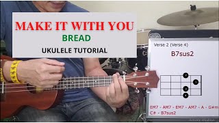 Make It With You -  Bread - Ukulele Tutorial @TeacherBob screenshot 3