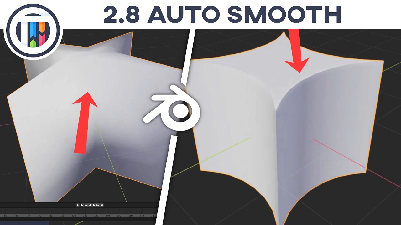 Blender 2.8 Tutorial How to Auto Smooth in 2.8 YouTube