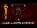 Almalexia speech in  Morrowind Tribunal