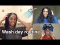 My FULL wash day routine |RELAXED HAIR |peggypeg_